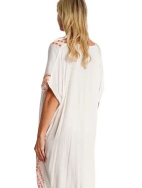 NEW! Soft Surroundings Embroidered Embellished Swim Coverup